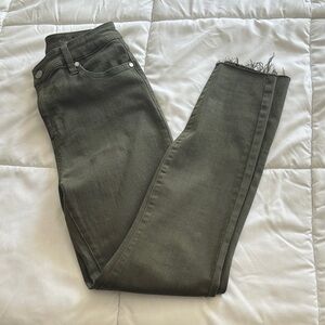 Liverpool Los Angeles high rise ankle green jeans